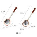 GobekUsa Japanese Vine Ceramic Spoon Set - Ins Wind Hand-painted Long Handle Dessert Spoons