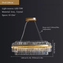 GobekUsa Crystal Hanging Lamp for Luxurious Living Room Decor