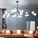GobekUsa Glass Balls LED Pendant Lights: Modern Branches Style Chandeliers for Living Room