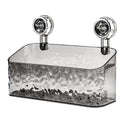 GobekUsa Bathroom Shelf Suction Cup Storage Rack - Wall Mounted Draining Basket
