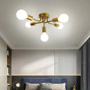 GobekUsa Brass Ceiling Light: Modern Restaurant Home Decor, E27 Bedroom Kitchen Living Room Fixture