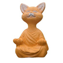 GobekUsa Black Buddha Cat Figurine Meditation Yoga Collectible - Home Decor Art Sculpture