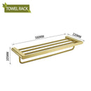 GobekUsa Bathroom Accessories Set: Towel Strip, Track, Holder, Rack, Hook, Dish, Toilet