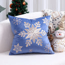 GobekUsa Christmas Tree Embroidered Cushion Cover - Festive Decor Pillow Cover
