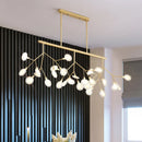 2024 GobekUsa Nordic Firefly LED Chandelier - Ideal for Living Room, Bedroom, Dining Room