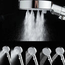 GobekUsa 5-Function Shower Head with Stop Button, 10cm Panel, Silicone Gel Holes
