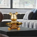 GobekUsa Luxe Bear Doll Figurine Set for TV Cabinet & Wine Cabinet Decor