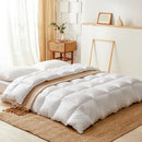 GobekUsa Luxe Cotton Cover White Goose Down Comforter, 5 Star Hotel Bedspread