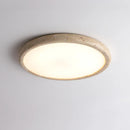 GobekUsa Golden Black Brass LED Ceiling Lamp Marble Finish Flush Mount Light