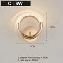 GobekUsa Crystal LED Wall Lamp: Modern Nordic Sconces for Living Room Bedroom Decor