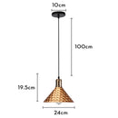 GobekUsa Iron Pendant Light for Dining Room, Kitchen, and Bedroom