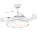 GobekUsa LED Bladeless Ceiling Fan Chandelier for Modern Smart Home Decor