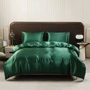 GobekUsa Ice Rayon Duvet Cover and Pillowcase Set: Smooth Comfort in Single & Double Sizes