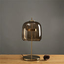GobekUsa Glass Lampshade LED Table Lamp for Modern Bedroom Decor