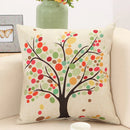 GobekUsa Abstract Tree Flower Pattern Pillow Cover for Home Decor
