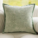 GobekUsa Green Plant Jacquard Pillow Covers for Light Luxury Living Room Decor
