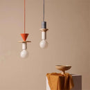 GobekUsa LED Wooden Pendant Light: Nordic Design, Kawaii Bedroom Decor Fixture