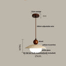 GobekUsa LED Wood Pendant Lamp Dining Living Room Adjustable Light Fixture