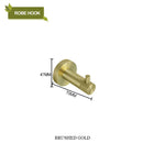 GobekUsa Bathroom Accessories Set: Rose Gold Chrome Hook, Brushed Gold Towel Rack, Stainless Steel Toilet Paper Holder