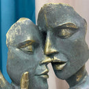 GobekUsa Abstract Art Couple Mask Statue Figurines for Interior Decor & Gifts