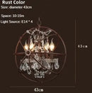 GobekUsa Iron Birdcage Crystal Chandelier: Spherical Pendant Light for Home Decor