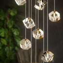 GobekUsa Crystal LED Chandelier for Staircase: Luxury Indoor Stair Lighting Fixture