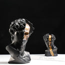 GobekUsa Golden Skeleton Abstract Resin Statue Home Decor Figure