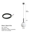 GobekUsa Glass Ball LED Pendant Chandelier for Bedroom Dining Room Kitchen Island
