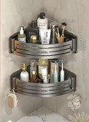 GobekUsa Corner Shelf Organizer - Bathroom & Kitchen Storage Solution