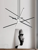 GobekUsa Black Nordic Minimalist Chandelier for Living Room, Staircase, and Restaurant Lighting