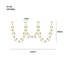 GobekUsa Crystal Gold Chain Chandelier Ceiling Lamp for Home Décor