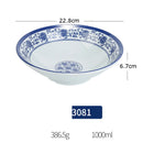 GobekUsa Blue and White Imitation Porcelain Dinner Set