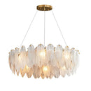 GobekUsa Crystal Feather Chandelier: Luxury Pendant for Home Decor & Designer Ceiling Fixture