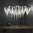 GobekUsa Aluminum Chain Pendant Lights Postmodern Tassel Hanging Lamp for Dining Table