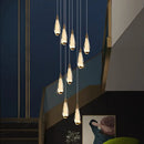 GobekUsa LED Pendant Staircase Chandeliers for Living Room - Modern Indoor Lighting