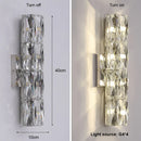 GobekUsa K9 Crystal LED Wall Lamp: Modern Luxury Nordic Sconces for Home Lighting