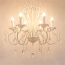 GobekUsa Black White Metal Chandelier with Crystal Pendants for Elegant Home Lighting