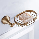 GobekUsa Bronze Bathroom Accessories Set: Towel Rack, Toilet Brush Holder, Soap Dish, Towel Shelf
