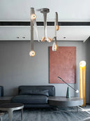 GobekUsa Leather Marble Ceiling Pendant Lights - Adjustable Hanging Lamp for Dining Room & Bedroom
