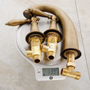 GobekUsa Antique Brass Bath Mixer Set with Hand Shower