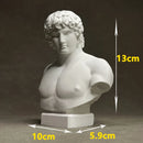 GobekUsa Antinous Retro Plaster Sculpture - European Inspired Room Figurine