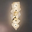 GobekUsa Ivory White Marble Copper LED Ceiling Light Luxury Modern Fixture