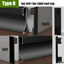 GobekUsa 5cm LED Aluminium Profile Baseboard for Surface Mounted Linear Lighting