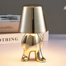 GobekUsa Little Golden Man Table Lamp - Art Decor Night Light for Living Room and Children's Room