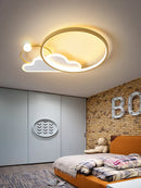 GobekUsa Kids LED Ceiling Light: Modern Nursery Chandelier for Bedroom, Smart Cartoon Lamp