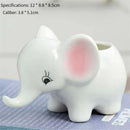 GobekUsa Animal Cartoon Ceramic Flowerpot for Nursery Planting - Cute Rabbit Elephant Sheep Octopus