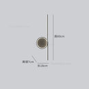 GobekUsa Circle Straight Bar Wall Lamp | Modern Nordic LED Bedroom Living Room Decor