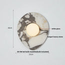 GobekUsa LED Wall Lamp Modern Wabi Sabi Stone Mirror Light for Home Decor