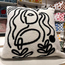 GobekUsa Geometric Embroidery Cushion Covers: Nordic Modern Decorative Pillowcase for Living Room