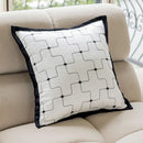 GobekUsa Geometric Jacquard Cushion Cover 45*45 Modern Design Sense Pillowcase